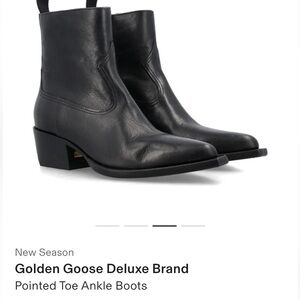 Golden Goose Deluxe Black Leather Ankle Boots brand new with tags size 35